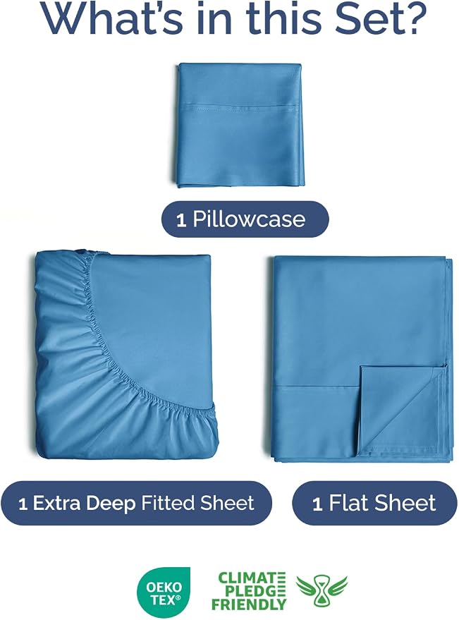 Extra Deep Twin Sheet Set - Image 3