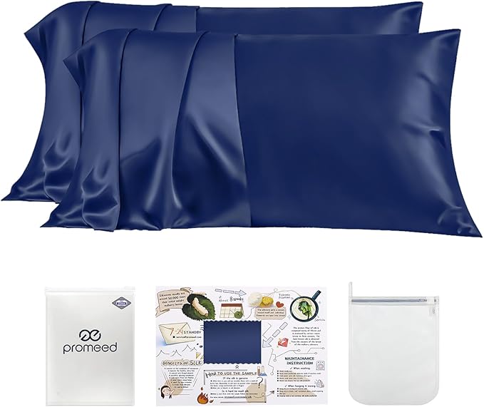 PROMEED 23 Momme Silk Pillowcase 2 Pack Toddler/Travel Size by PromeedTextile