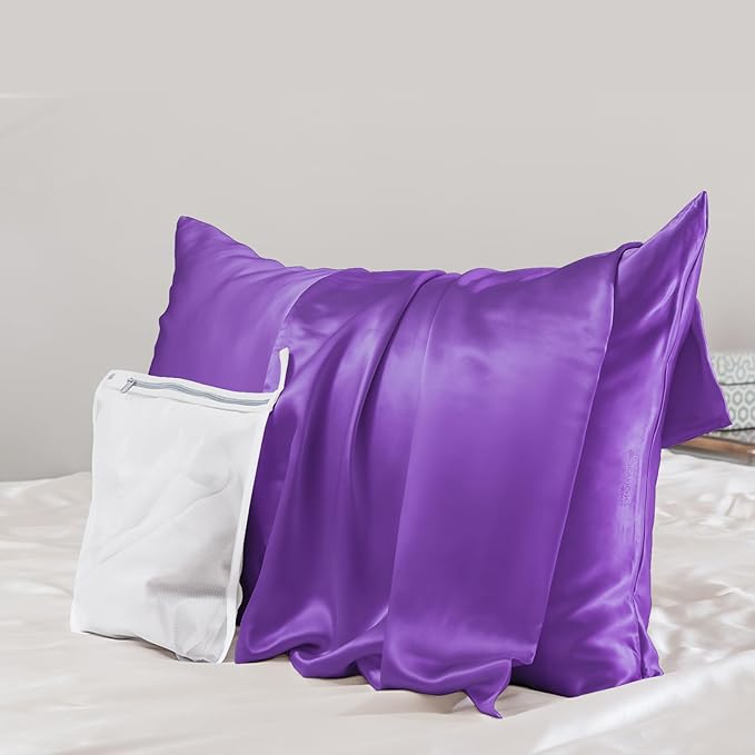 PROMEED Upgraded Grade 6A+ Purple Silk Pillowcase by PromeedTextile