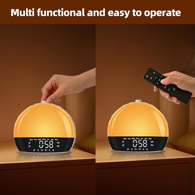 Sunrise Alarm Clock for Heavy Sleepers & Kids, Wake Up Light - Image 9