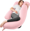 Sasttie Pregnancy Pillows for Sleeping, Jumbo U Shaped Cooling Full Body Pillow by SASTTIE