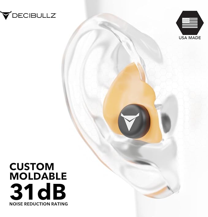 Decibullz - Custom Molded Earplugs, 31dB Highest NRR, Comfortable Hearing - Image 4