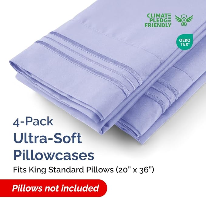 King Standard Pillow Cases Set of 4 - Image 2