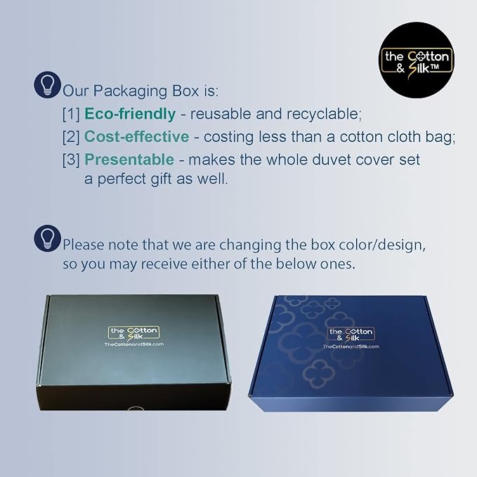 THE COTTON & SILK® 100% Luxury Long-Staple Cotton Duvet Cover Set - Image 9