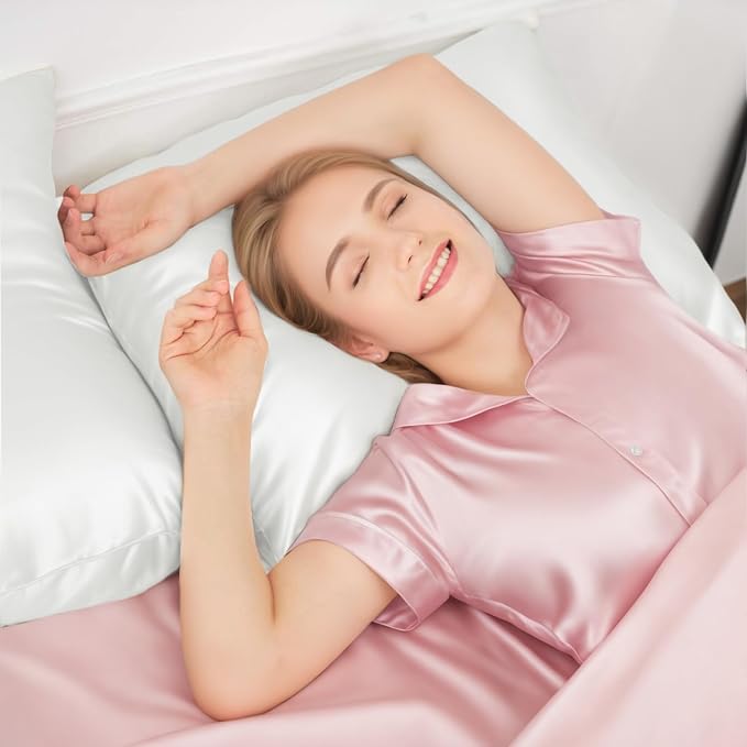 INSSL Silk Pillowcase for Women, Mulberry Silk Pillowcase for Hair and Skin and - Image 2