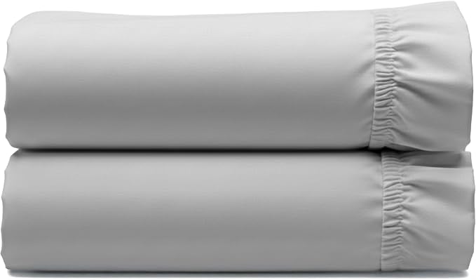 2 King Fitted Sheets, 400 Thread Count 100% Cotton Sateen, King Size Fitted by CaliforniaDesignDen