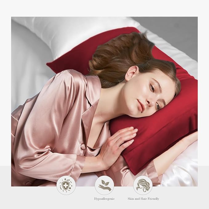 WishSmile Cooling King Pillowcases Set of 2 Breathable Cool Silky Soft Rayon - Image 2