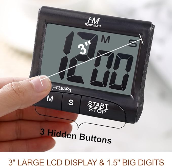 2-Pack Large Display Kitchen Timer - Image 2
