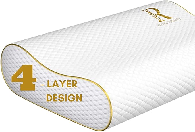 4-Layer Queen, Contour Pillow, Side Sleeper, Orthopedic, Neck Support, Pillow - Image 3