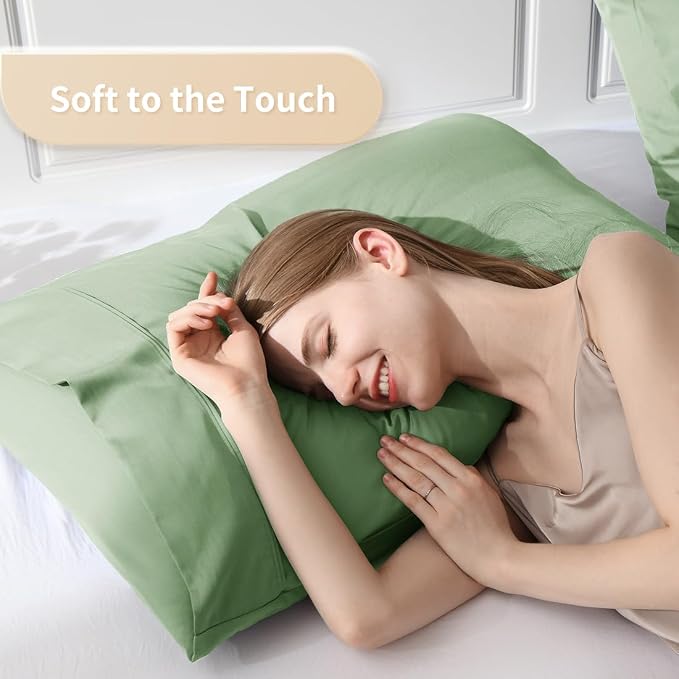 King Pillowcases, Cooling Viscose from Bamboo Pillow Covers - Image 3