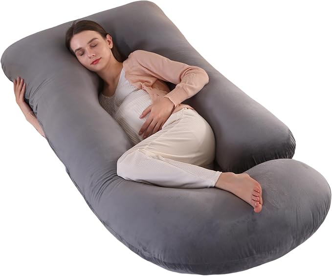 ALLOPERA Pregnancy Pillow, Full Body Maternity Pillow 57 inch, by Unknown
