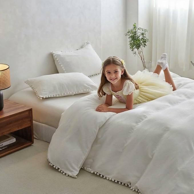 Simple&Opulence French Linen Blended Duvet Cover King, Flax Viscose Derived - Image 9