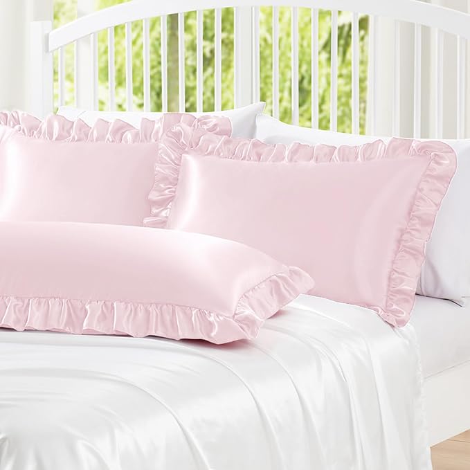 Homiest Ruffle Satin Pillowcase - Image 2