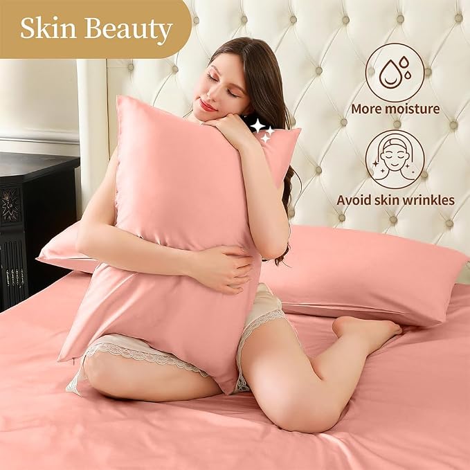Mulberry Silk Pillowcase for Hair and Skin Standard Size 20"X 26" - Image 3