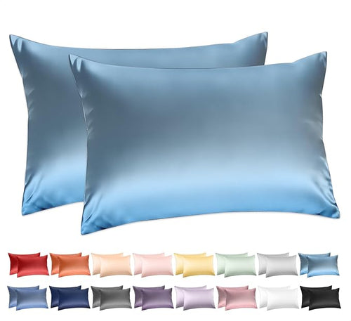 100% Cotton Queen Pillowcases Set of 2, Deep Dream 600 Thread Count Pillow Cases by DeepDream