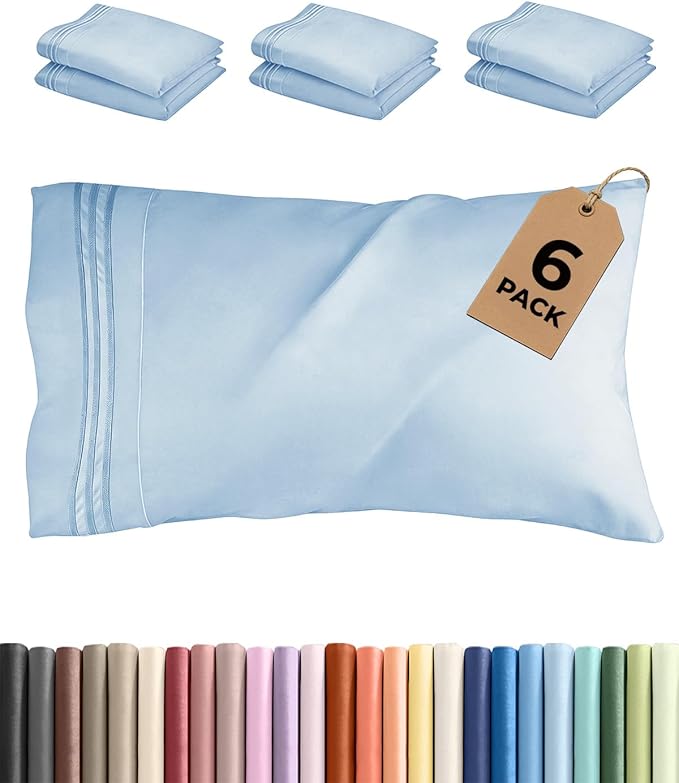 Standard Pillow Cases Set of 6 by CGKUnlimited
