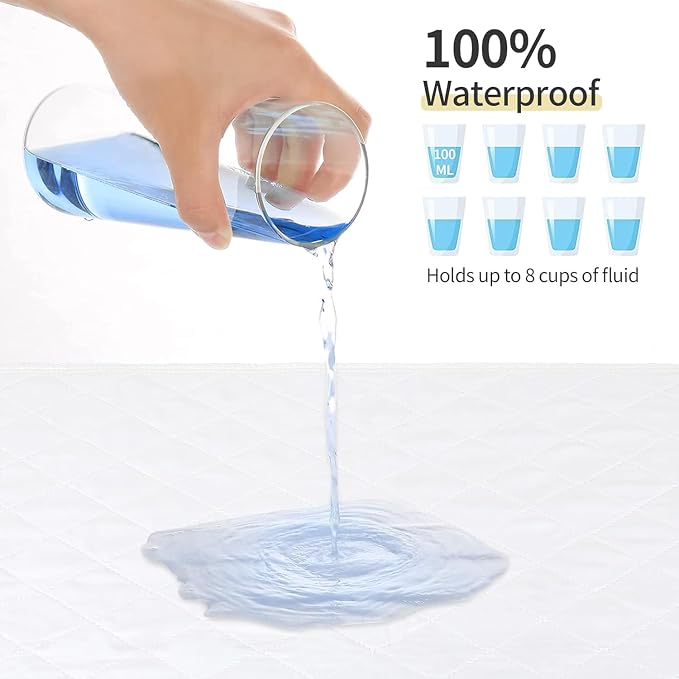 CoolShields Waterproof Bed Pads Incontinence Washable Reusable Bedwetting - Image 2