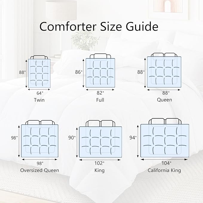 TEXARTIST Premium 2100 Series Queen Comforter All Season Breathable Beige - Image 8