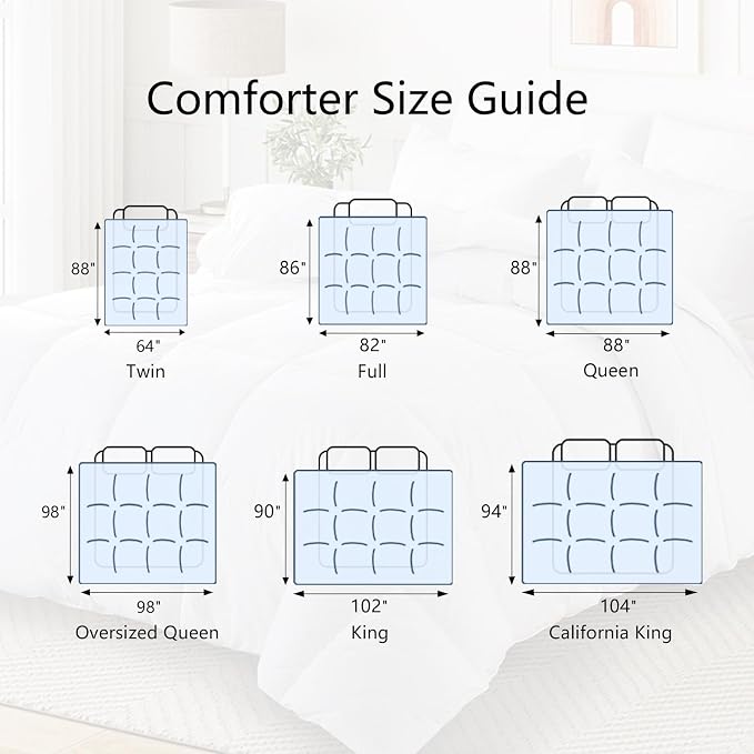 TEXARTIST Premium 2100 Series Twin Comforter All Season Breathable Beige - Image 8