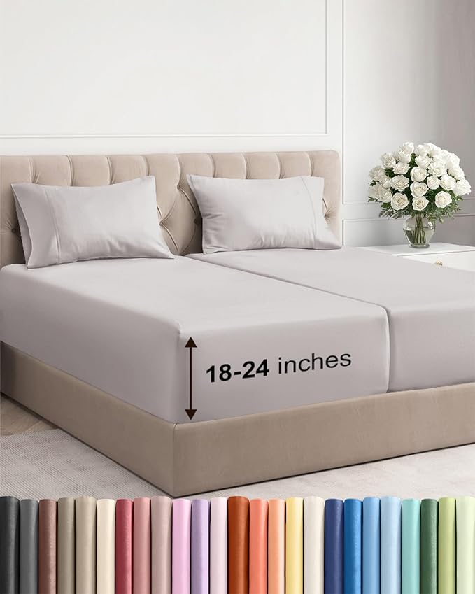 Extra Deep Split King Sheet Set by CGKUnlimited
