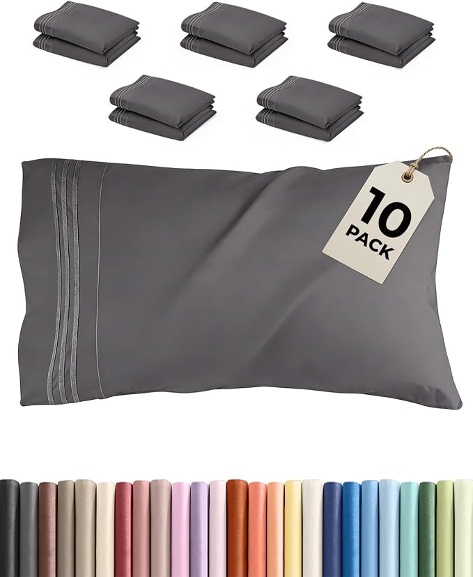 Queen Pillow Cases Set of 10 by CGKUnlimited