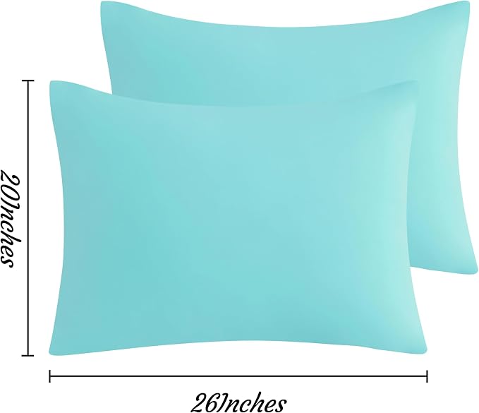 NTBAY Standard Pillow Cases Set of 2, 2 Pack Brushed Microfiber 20x26 Pillow - Image 3