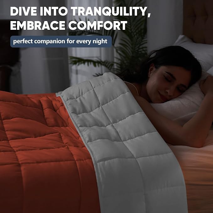 yescool Weighted Blanket for Adults Cooling Heavy Blanket for Sleeping Perfect - Image 7