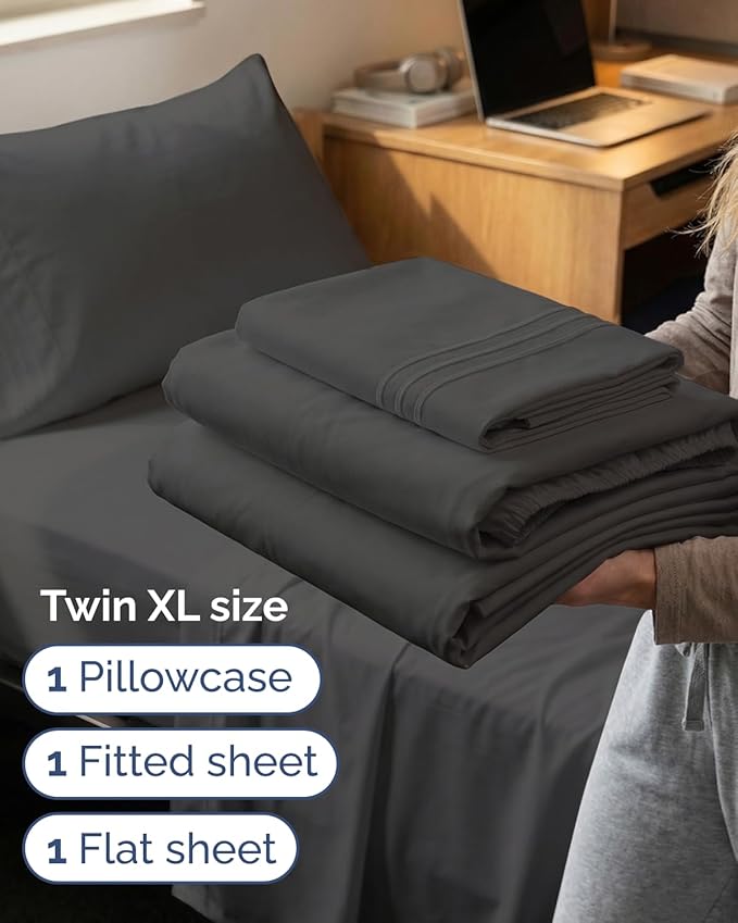 Twin XL Size 3 Piece Sheet Set - Image 3