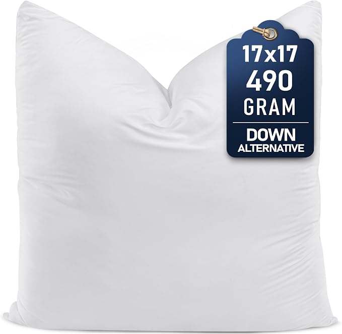 Utopia Bedding Throw Pillows – 17 x 17 Inches Down Alternative Pillows by UTOPIABEDDING