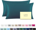 Silk Pillow Cases 2 Pack, Soft Breathable and Sliky Queen Size Pillow Cases Set by Suatien