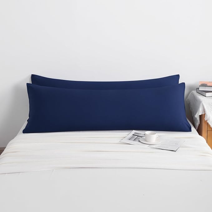 NTBAY Body Pillow Cases Set of 2, 2 Pack Brushed Microfiber 20x54 Pillow Cases - Image 4