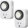 HBN Indoor Mini 24-Hour Mechanical Outlet Timer, by HBN