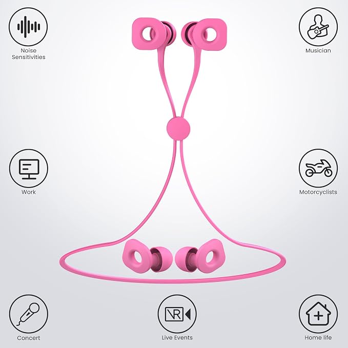 2 Pairs of Earplugs for Sleeping, Reusable Hearing Protection Ear Plugs - Image 2
