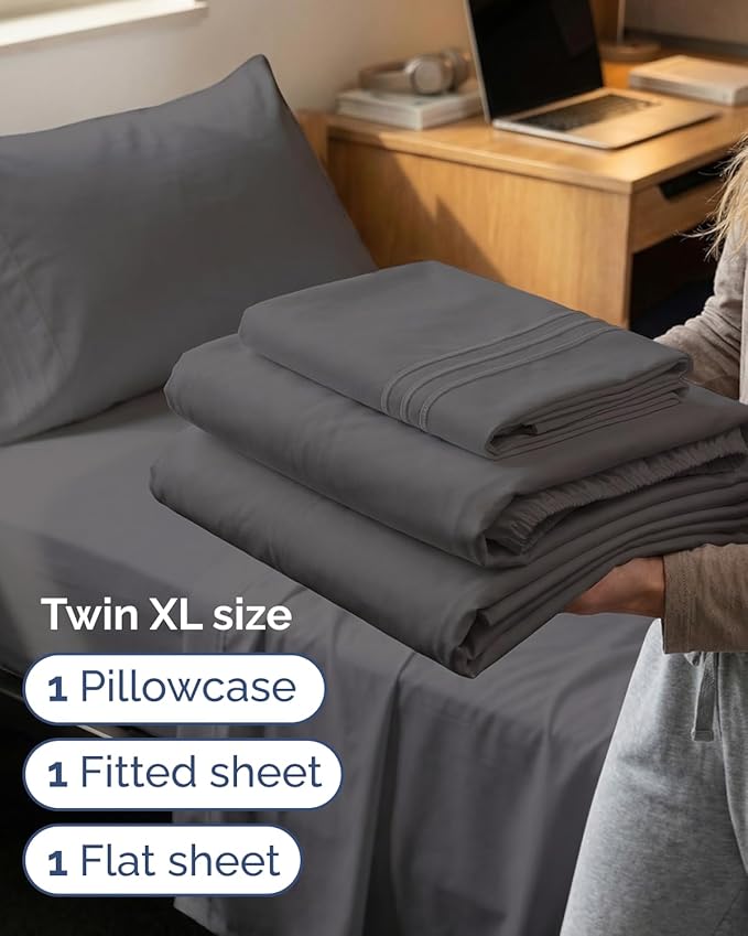 Twin XL Size 3 Piece Sheet Set - Image 3