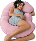 QUEEN ROSE Cooling Pregnancy Pillows, E Shaped Maternity Pillow by QUEENROSE