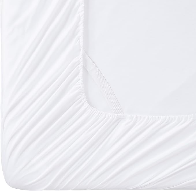 Queen Fitted Sheet Only with Full Elastic & Built in Corner Sheet Straps to - Image 5
