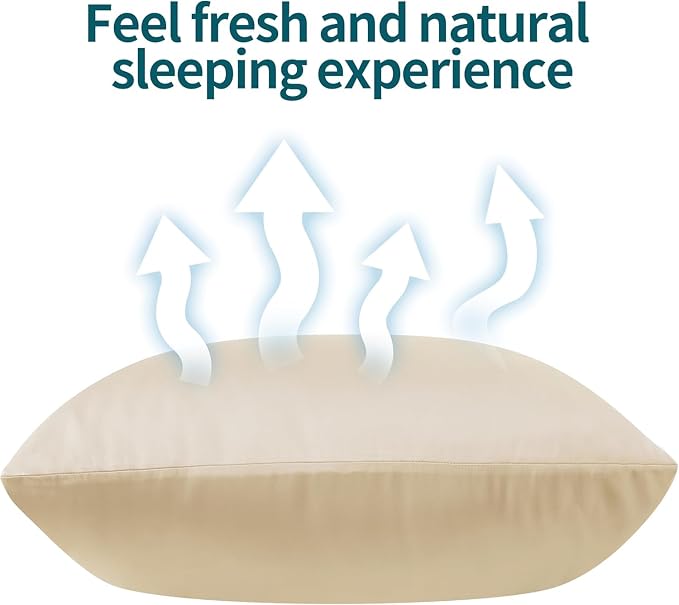 1 Pack Body Size Bamboo Viscose Zippered Pillow Case, 400 Thread Count Cooling - Image 7