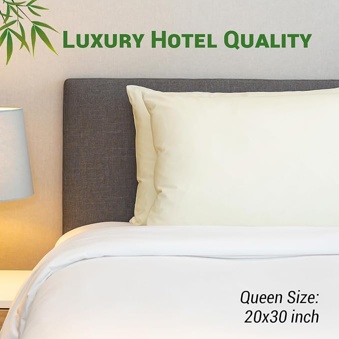 Gogreen Bamboo Rayon Waterproof Pillow Protector, Breathable Pillow Cover - Image 6