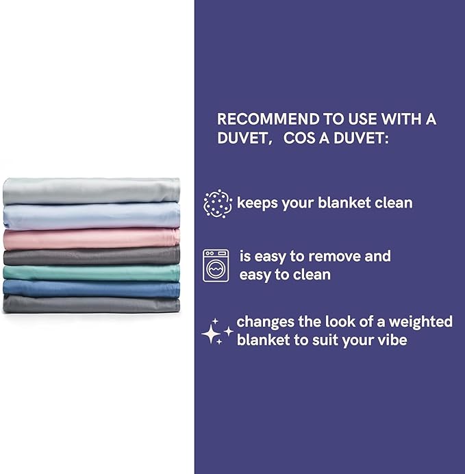 YnM 12lbs Weighted Blanket for Adults, Linen Heavy Bed Throw Blanket - Image 9