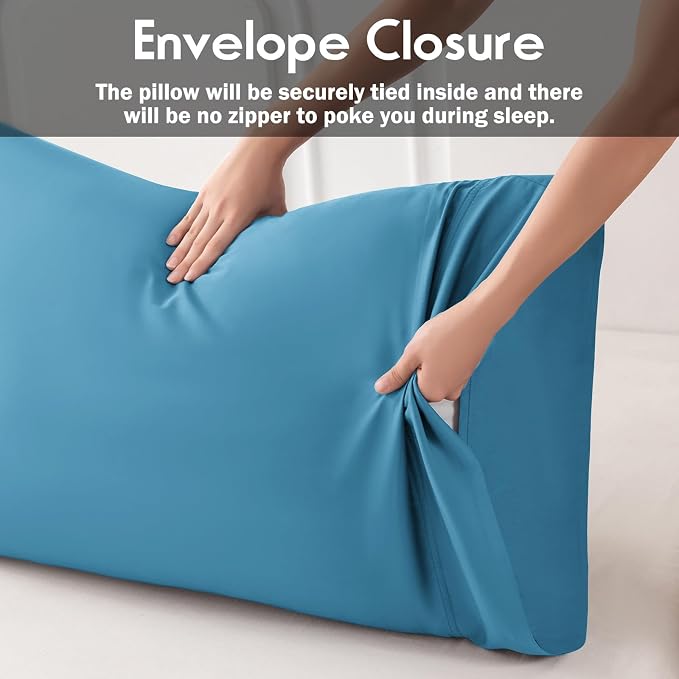 Pillowcases Standard Size 2 Pack, Cooling Viscose from Bamboo Pillow Cases - Image 4