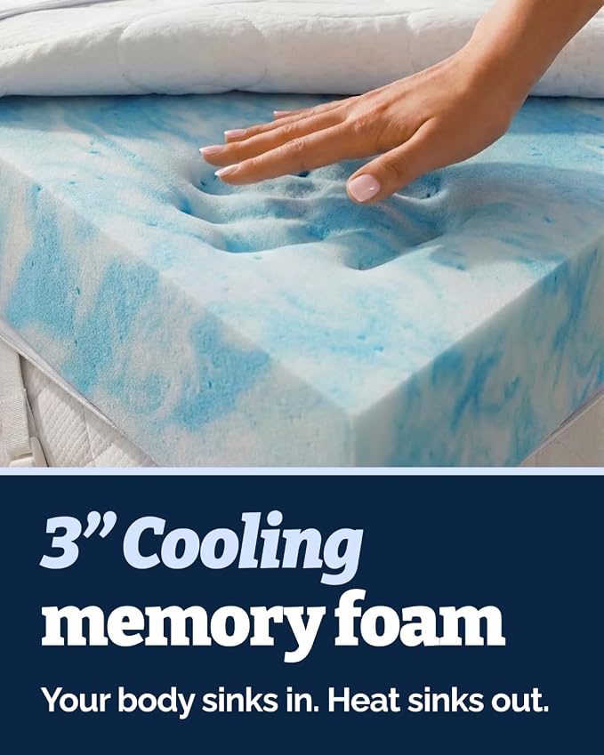 Memory Foam Mattress Topper - Image 4