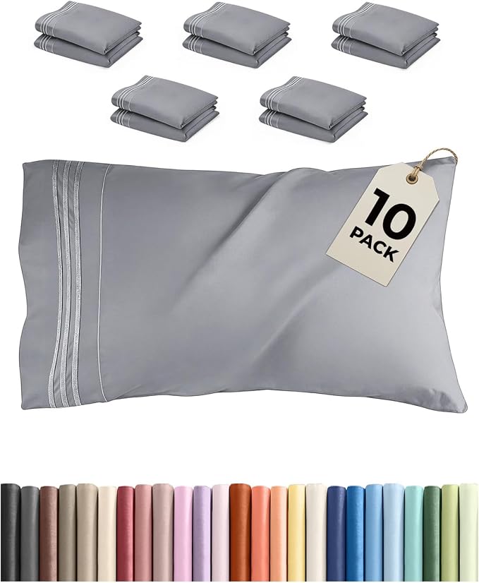 Queen Pillow Cases Set of 10 by CGKUnlimited