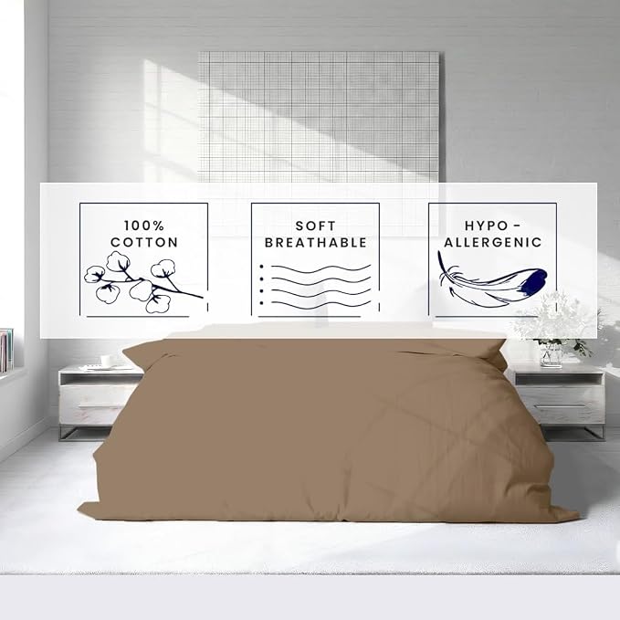 Kotton Culture 3 Pc 120"x120" Duvet Cover Set Super King Plus/Super Oversize - Image 6