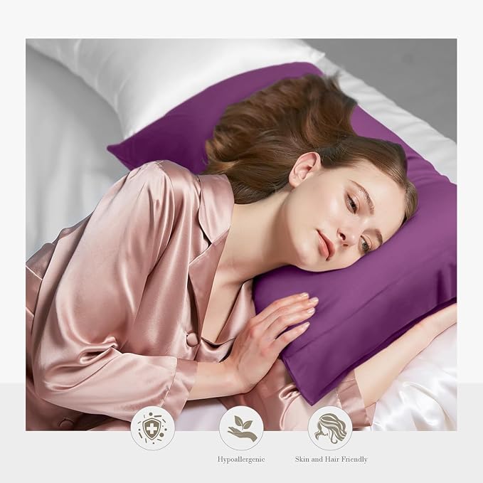 WishSmile Standard Pillow Cases Cooling Pillowcases Set of 2 Breathable Cool - Image 2
