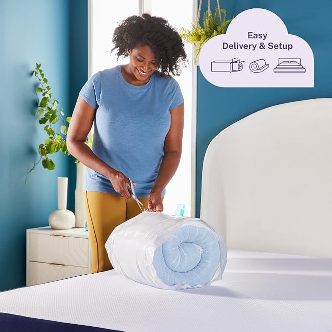 Sleep Innovations Dual Layer 4 Inch Memory Foam Mattress Topper, California - Image 8