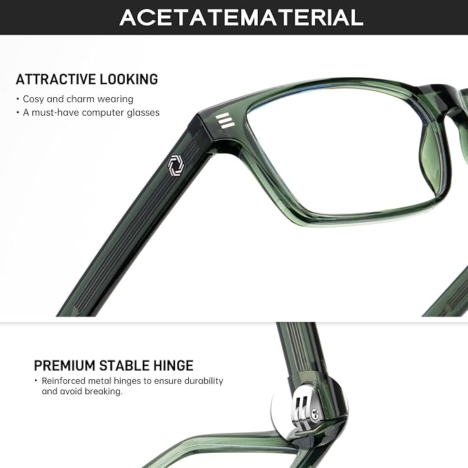 ANYLUV Blue Light Glasses Men Woman, Eye Strain Relief Eye Protection - Image 3