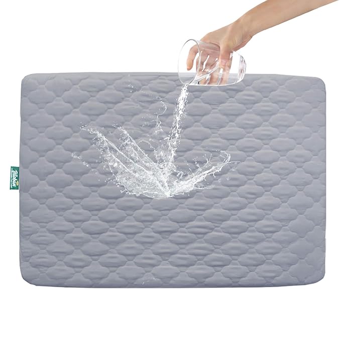Pack and Play Sheets Mattress Pad Protector Fitted Waterproof Playard Mattress by Bilobanbabybedding
