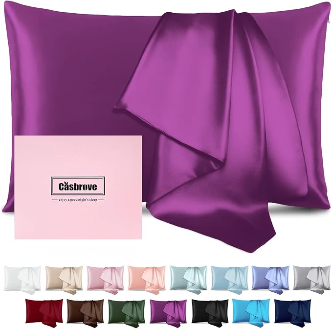 Mulberry Silk Pillowcase for Hair & Skin by Casbrove