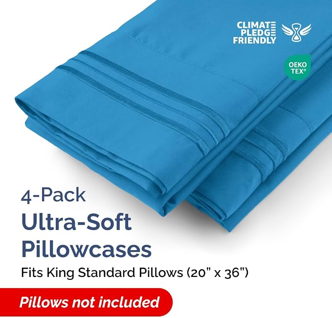 King Standard Pillow Cases Set of 4 - Image 2