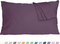 Pillow Cases, King Size Cotton Percale Weave Pillowcases, Pre-Shrunk Breathable by HOMTEC
